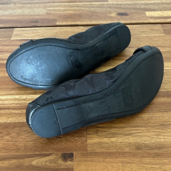 Coach Chelsey Ballet Flats shoes Leather Cap Round Toe size 6.5 - Picture 7 of 13